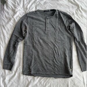 Scotch & Soda Gray Henley Shirt